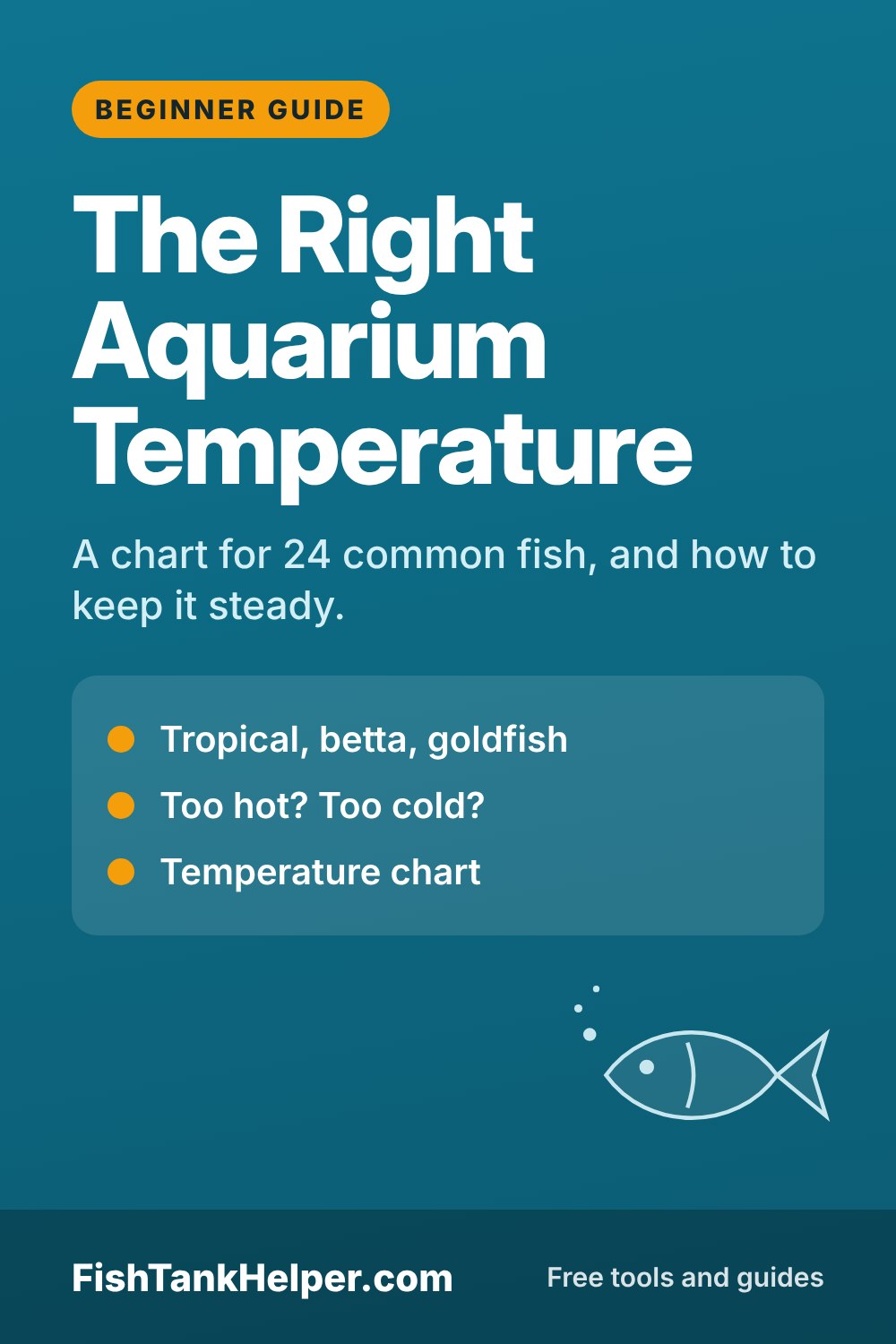 Pinterest pin for this guide: Aquarium Temperature Guide: The Right Range for Your Fish